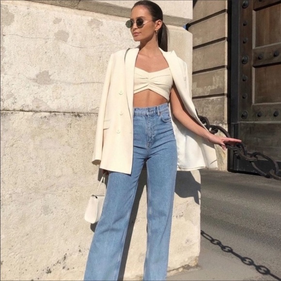 NWT Zara Straight Cut Double Breasted Blazer 🎉free shipping! - Picture 4 of 10